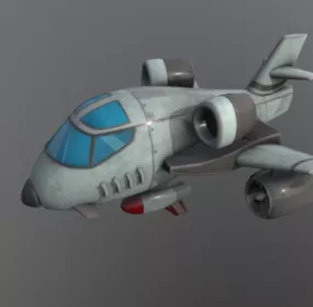 Cartoon B1 Aircraft 3d model