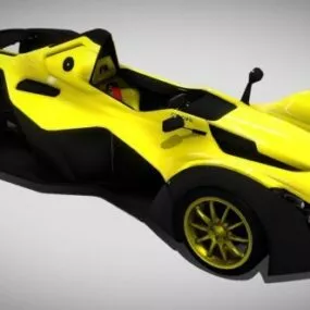 Racing Car Ac Mono 3d model