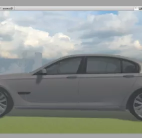 Bmw 750 Lowpoly Car 3d model
