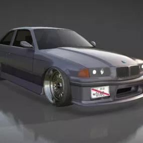 Bmw E36 Sedan Car 3d model