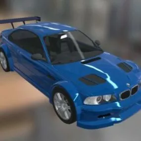 Car Bmw M3 Gtr 3d model