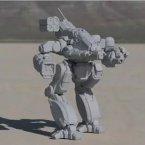 Bushwacker Battletech Game Charcater 3d model
