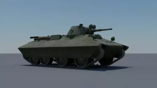 Kv2 Heavy Tank 3d model
