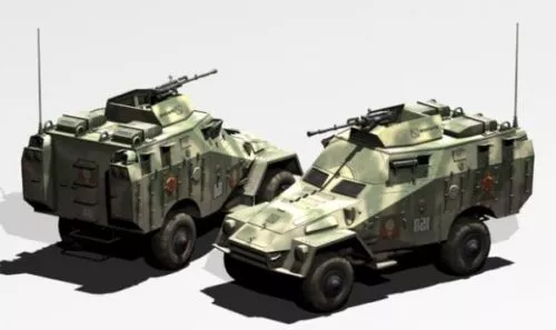Btr-40 Soviet Reconnaissance Vehicle 3d model Btr-40 Soviet Reconnaissance Vehicle 3d model