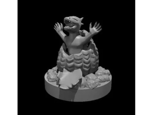 Baby Dragonborn Character Sculpt 3d model Baby Dragonborn Character Sculpt 3d model