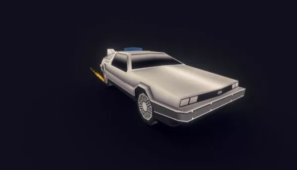 Back To The Future Car 3d model Back To The Future Car 3d model
