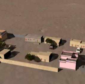 Balochi House Pakistan 3d model