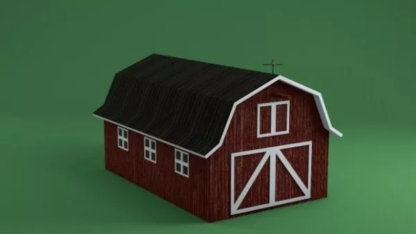 Barn Building 3d model Barn Building 3d model