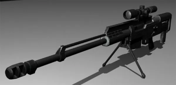 R12 Assault Rifle Gun 3d model