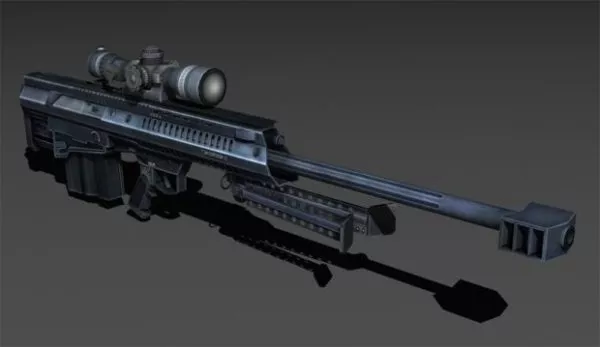 Gun Barrett Xm500 Weapon 3d model Gun Barrett Xm500 Weapon 3d model