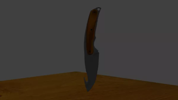 Gut Knife Weapon 3d model Gut Knife Weapon 3d model