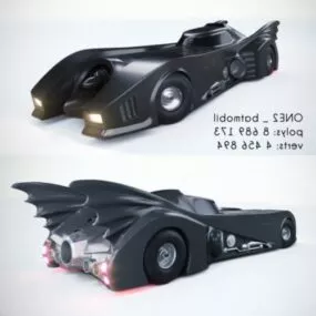 Batmobile Car 1989 3d model