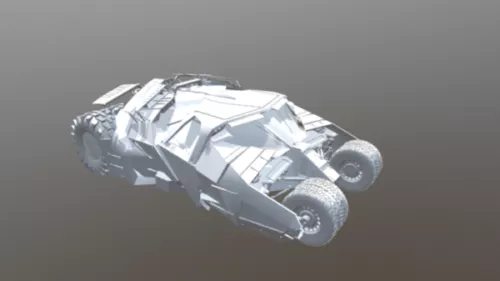 Batmobile Concept Car Design 3d model Batmobile Concept Car Design 3d model