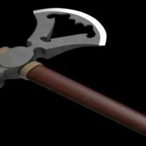 Battle Weapon Axe 16th Century 3d model