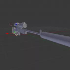 Battlefield Sniper Gun 3d model