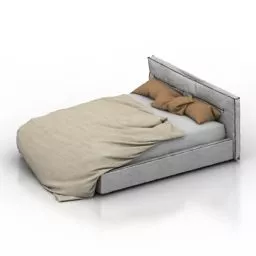 Furniture Bed Poliform 3d model