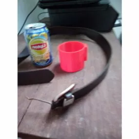 Belt Beer Can Holder Printable 3d model