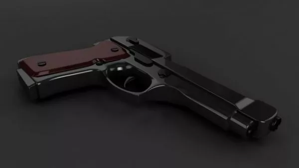 Taurus Pistol Gun 3d model