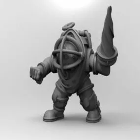 Bioshock Bigdaddy Sculpt 3d model