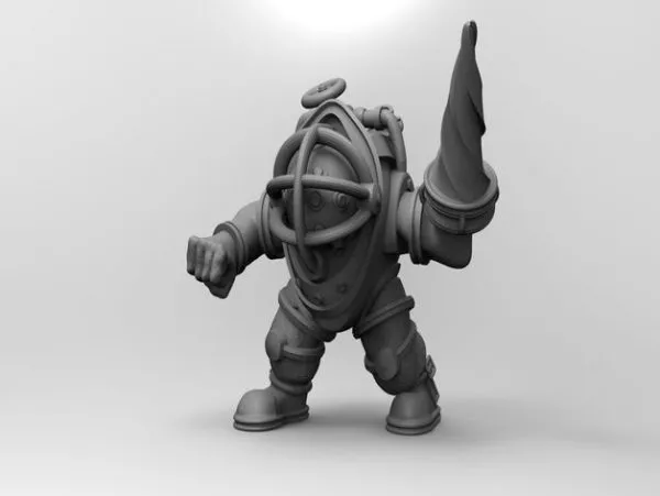 Bioshock Bigdaddy Sculpt 3d model Bioshock Bigdaddy Sculpt 3d model