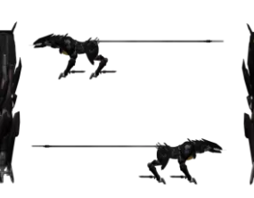 Sci-fi Blade Wolf Weapon 3d model
