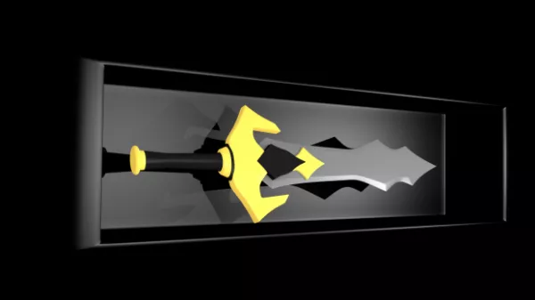 Shimmering Fantasy Blade 3d model