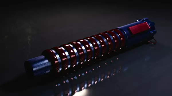 Japanese Katana Sword With Case 3d model