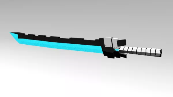 Blue Light Sword Weapon 3d model Blue Light Sword Weapon 3d model