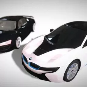 Bmw I8 Audi R8 Car 3d model