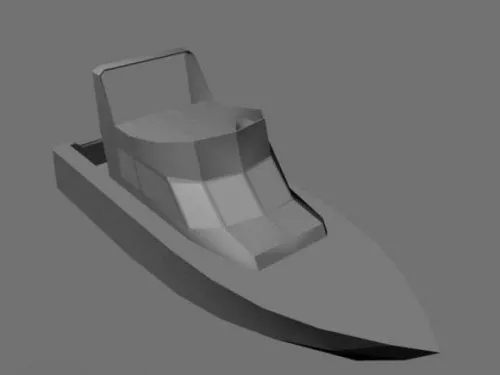 Vintage Junk Ship 3d model