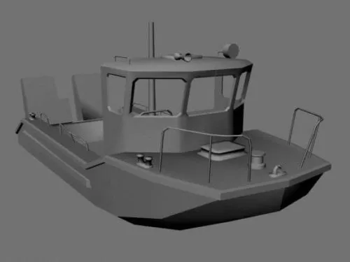 Fishing Trawler Ship 3d model