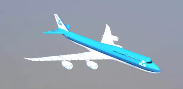 Airplane Boeing Klm 3d model Airplane Boeing Klm 3d model
