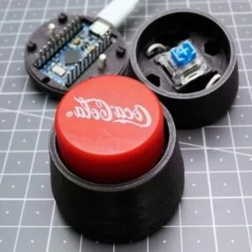Printable Bottle Cap Keyboard 3d model