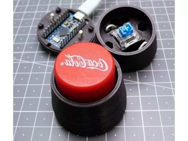 Printable Bottle Cap Keyboard 3d model Printable Bottle Cap Keyboard 3d model