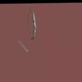 Vintage Weapon Bow Arrows 3d model