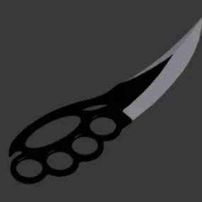 Brass Knife Design 3d model