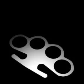 Brass Knuckles Weapon 3d model