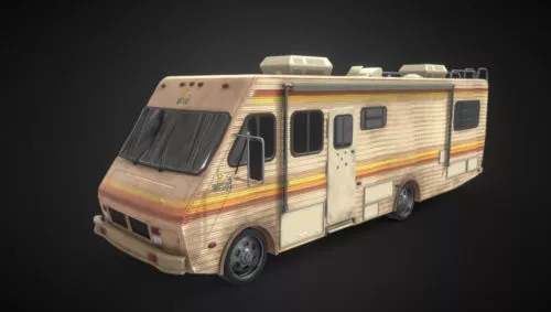 Vehicle Breaking Bad Rv Car 3d model Vehicle Breaking Bad Rv Car 3d model