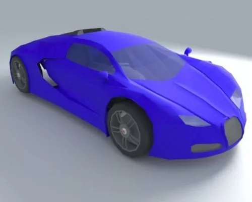 Realistic Bugatti Veyron Car 3d model