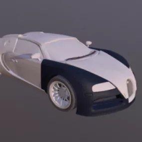 Modern Bugatti Veyron Car 3d model