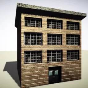 Small Apartment Buiding 3d model