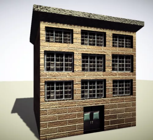 Small Apartment Buiding 3d model Small Apartment Buiding 3d model