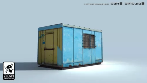 Small Shed Building 3d model Small Shed Building 3d model