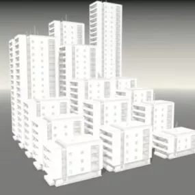 City High-rise Buildings 3d model