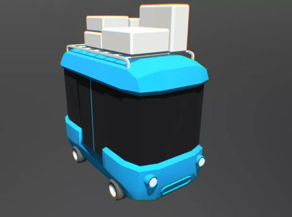 Bus Stop Heritage Style 3d model
