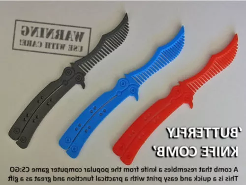 Butterfly Knife Comb Printable 3d model Butterfly Knife Comb Printable 3d model