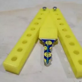 Butterfly Knife Key Holder Printable 3d model