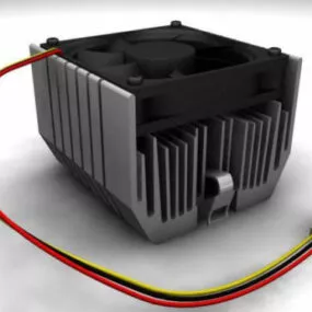 Pc Cpu Cooler 3d model