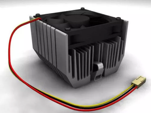 Low Cpu Cooler Fan 3d model