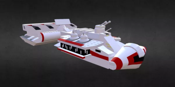 Circle Spaceship 3d model